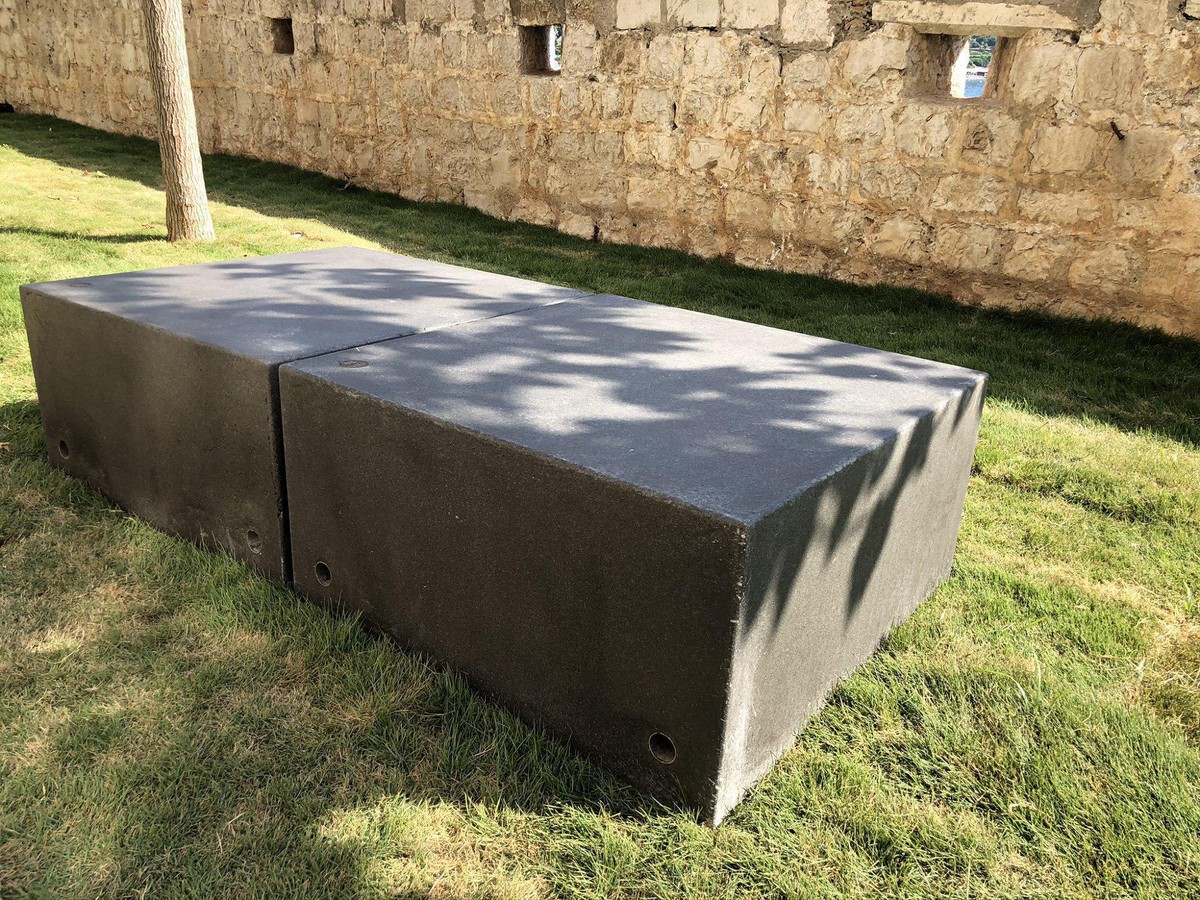 Urban furniture installed on location